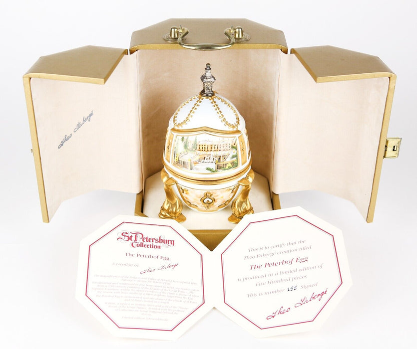 THEO FABERGE 'PETERHOF EGG' ST PETERSBURG COLLECTION LIMITED EDITION 155/500
