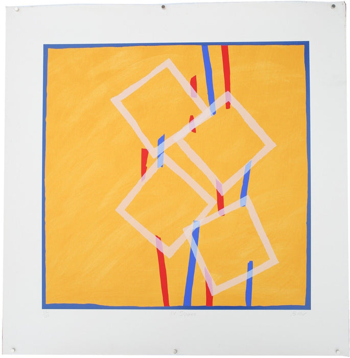 SANDRA BLOW, 'IV SQUARE', 2005 LIMITED EDITION SILKSCREEN PRINT 116/120, SIGNED