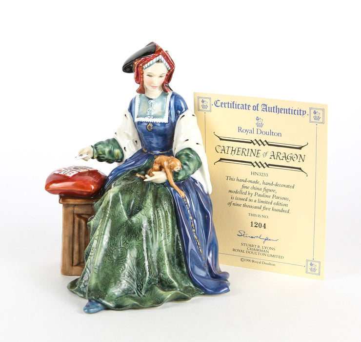 ROYAL DOULTON 'CATHERINE OF ARAGON' LIMITED EDITION HENRY VIII FIGURE HN3233 C.O.A.