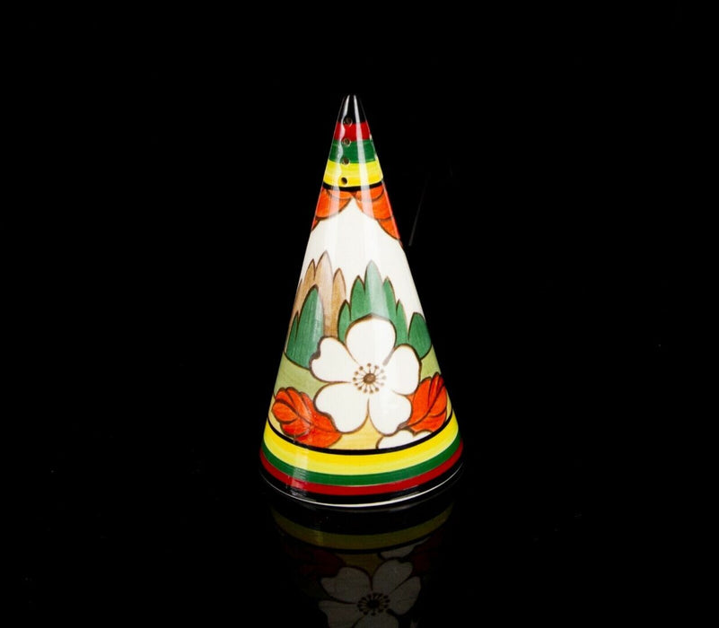 CLARICE CLIFF BY WEDGWOOD -LIMBERLOST- BIZARRE CONICAL SUGAR SIFTER SHAKER BOXED