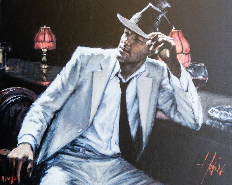 FABIAN PEREZ -MAN IN WHITE SUIT- LARGE ARTISTS PROOF LIMITED EDITION PRINT 11/20