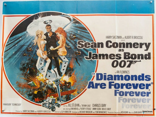 James Bond Diamonds Forever poster