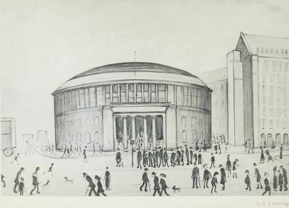 LAURENCE STEPHEN LOWRY -REFERENCE LIBRARY- LIMITED EDITION PRINT, SIGNED & BLINDSTAMPED