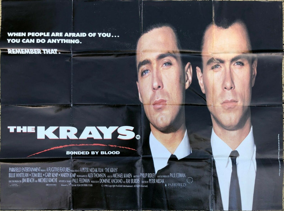 THE KRAYS (1990) - UK BRITISH QUAD FILM MOVIE CINEMA POSTER