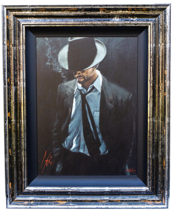 FABIAN PEREZ -MAN IN BLACK SUIT III- LIMITED EDITION PRINT 156/195, SIGNED & COA
