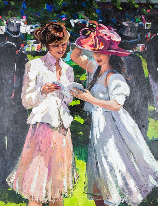 SHERREE VALENTINE DAINES 'ROYAL ASCOT LADIES DAY II' LIMITED EDITION PRINT & C.O.A.