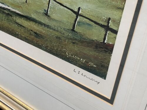 L.S. LOWRY, 'LANDSCAPE WITH FARM BUILDINGS', SIGNED LIMITED EDITION PRINT, 198/850