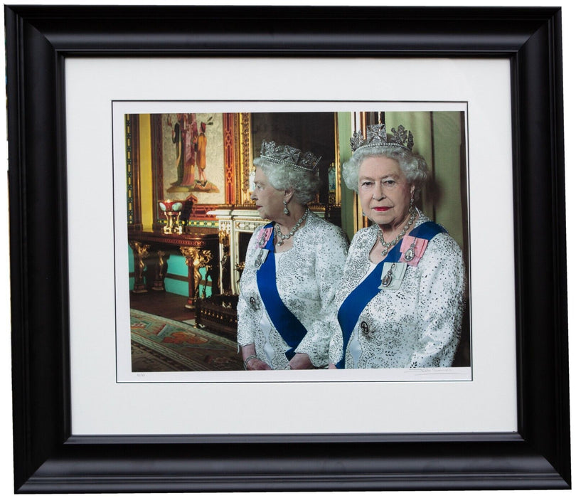JOHN SWANNELL - 'HM QUEEN ELIZABETH II' ERII LIMITED EDITION PRINT SIGNED 10/10