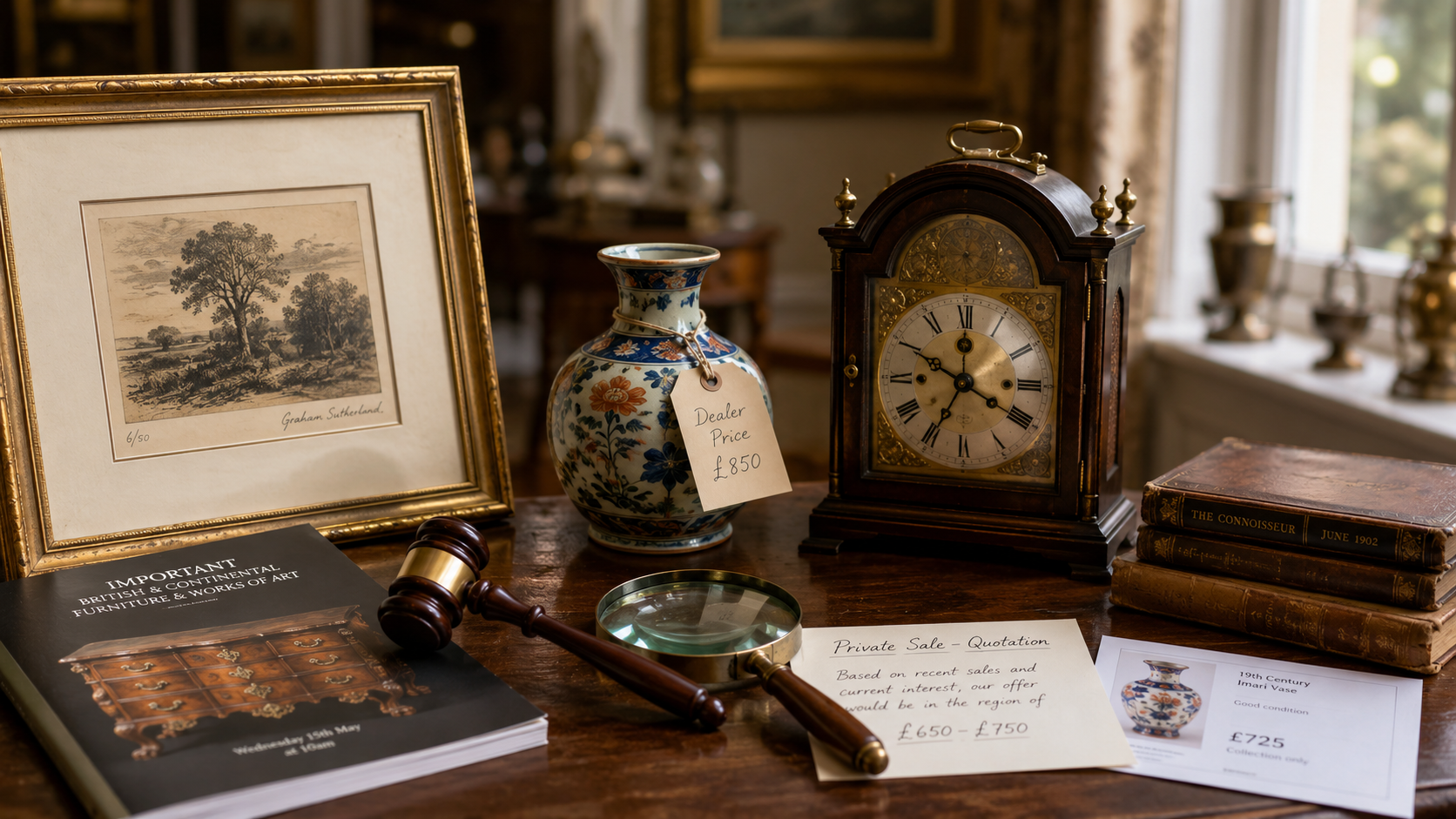 Why antique valuations differ from selling prices 