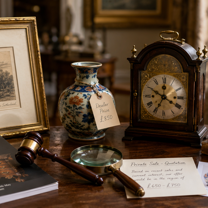 Why antique valuations differ from selling prices 