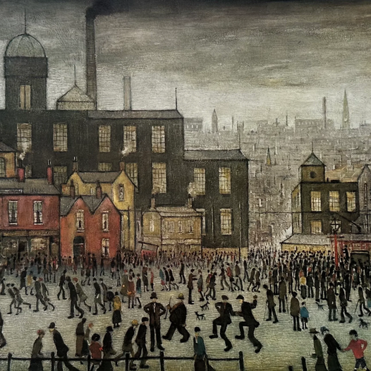 Lowry prints coming soon: Our Town, On the Sands and People Standing About