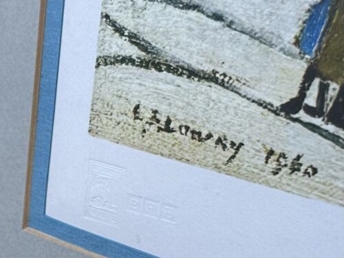 L.S. LAURENCE STEPHEN LOWRY 'FERRY BOATS' SIGNED LIMITED EDITION PRINT, 155/500