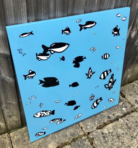 JULIAN OPIE, 'WE SWAM AMONGST THE FISHES', LIMITED EDITION SCREEN PRINT, 132/160