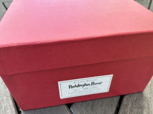 R JOHN WRIGHT - 'PADDINGTON BEAR' LIMITED EDITION 694/2500 TEDDY, BOXED & COA