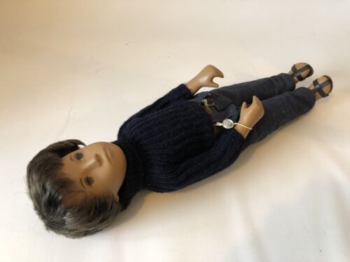 TRENDON SASHA DOLL 'GREGOR' BOY BLUE JUMPER DENIMS JEANS SANDALS, BOXED