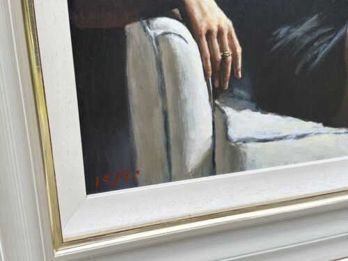 FABIAN PEREZ, 'AT THE FOUR SEASONS I', LIMITED EDITION CANVAS PRINT 15/95 & COA