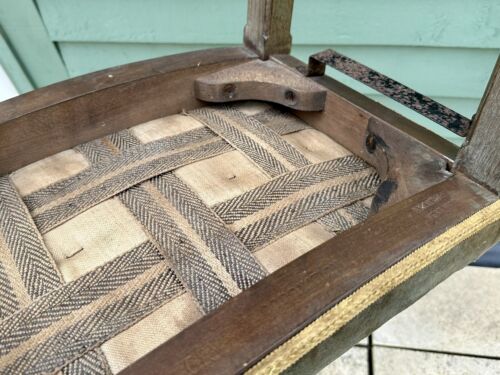 B NORTH & SONS - ORIGINAL 1937 KING GEORGE VI CORONATION STOOL CHAIR, STAMPED