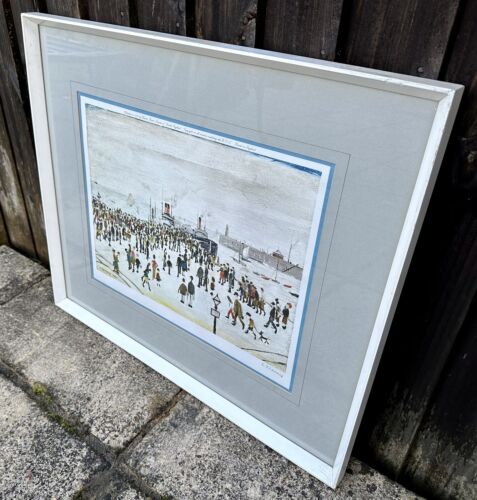 L.S. LAURENCE STEPHEN LOWRY 'FERRY BOATS' SIGNED LIMITED EDITION PRINT, 155/500