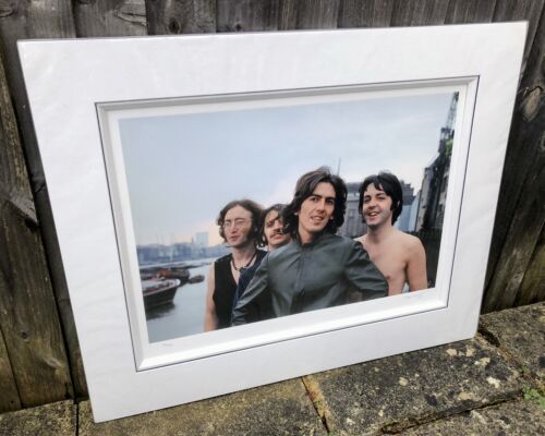 TOM MURRAY, 'SCENE FROM THE THAMES I', LIMITED EDITION BEATLES PRINT 26/195 SIGNED