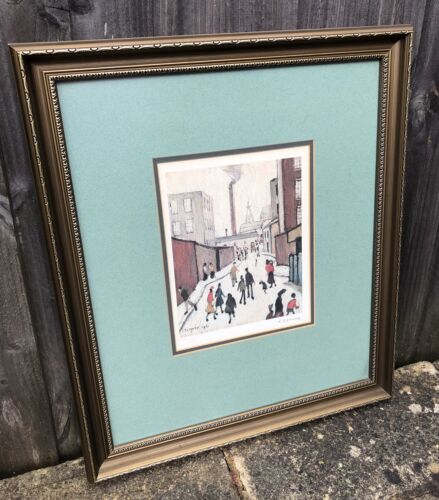 LS LAURENCE STEPHEN LOWRY 'STREET SCENE' LIMITED EDITION PRINT 241/850, SIGNED