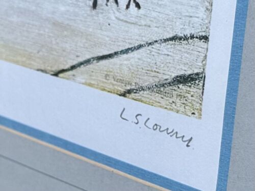 L.S. LAURENCE STEPHEN LOWRY 'FERRY BOATS' SIGNED LIMITED EDITION PRINT, 155/500