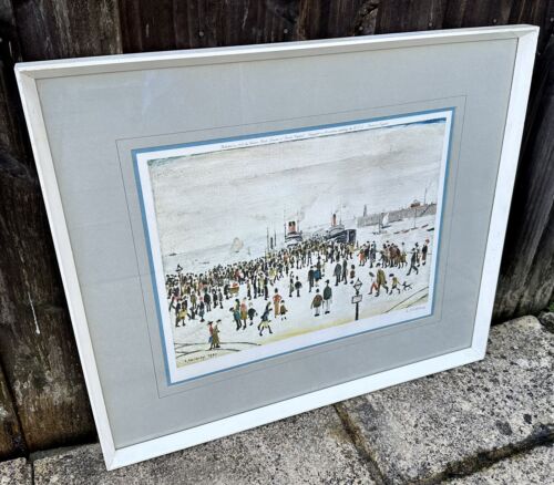 L.S. LAURENCE STEPHEN LOWRY 'FERRY BOATS' SIGNED LIMITED EDITION PRINT, 155/500