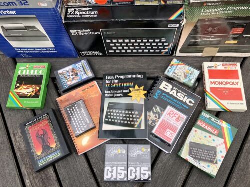 SINCLAIR ZX SPECTRUM 48K, COMPUTER PROGRAM RECORDER CPD8300, ALPHACOM 32 PRINTER
