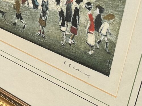 L.S. LAURENCE STEPHEN LOWRY 'PEEL PARK, SALFORD' SIGNED LIMITED EDITION PRINT