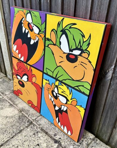 STEVE KAUFMAN 'TAZ ATTITUDES' LIMITED EDITION PRINT & PAINTING 94/100, SIGNED