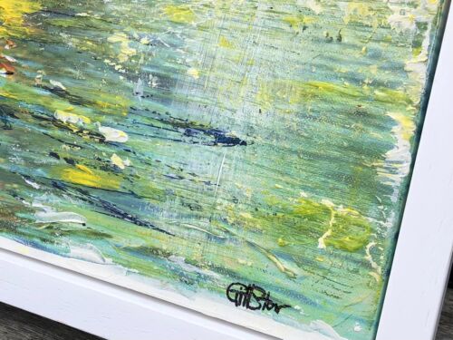 GILL STORR, 'GUST', YACHT SAILING BOAT, ORIGINAL MIXED MEDIA PAINTING, SIGNED