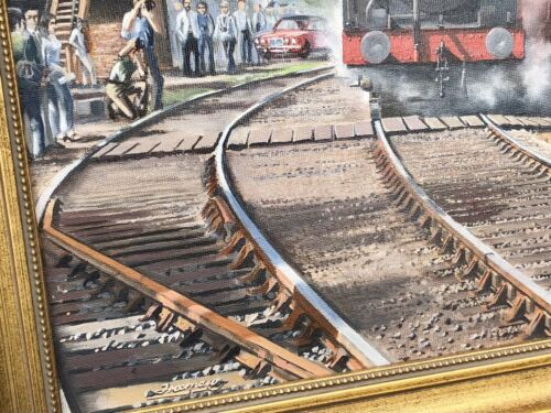 BARRY J FREEMAN, 'LIVING LEGEND', GWR CITY CLASS TRURO & LMS JINTY, OIL PAINTING