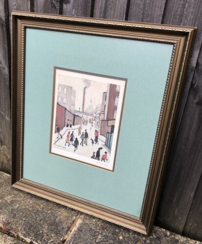 LS LAURENCE STEPHEN LOWRY 'STREET SCENE' LIMITED EDITION PRINT 241/850, SIGNED