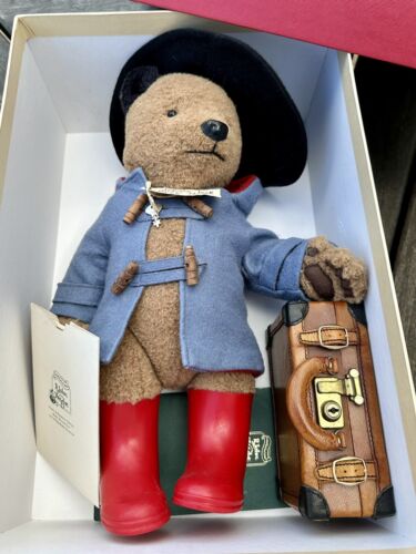 R JOHN WRIGHT - 'PADDINGTON BEAR' LIMITED EDITION 694/2500 TEDDY, BOXED & COA