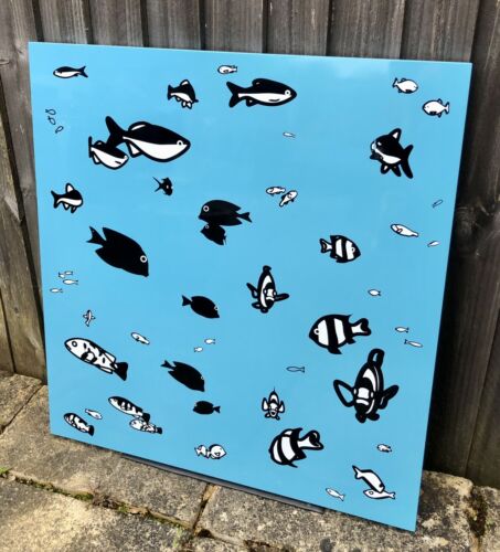 JULIAN OPIE, 'WE SWAM AMONGST THE FISHES', LIMITED EDITION SCREEN PRINT, 132/160