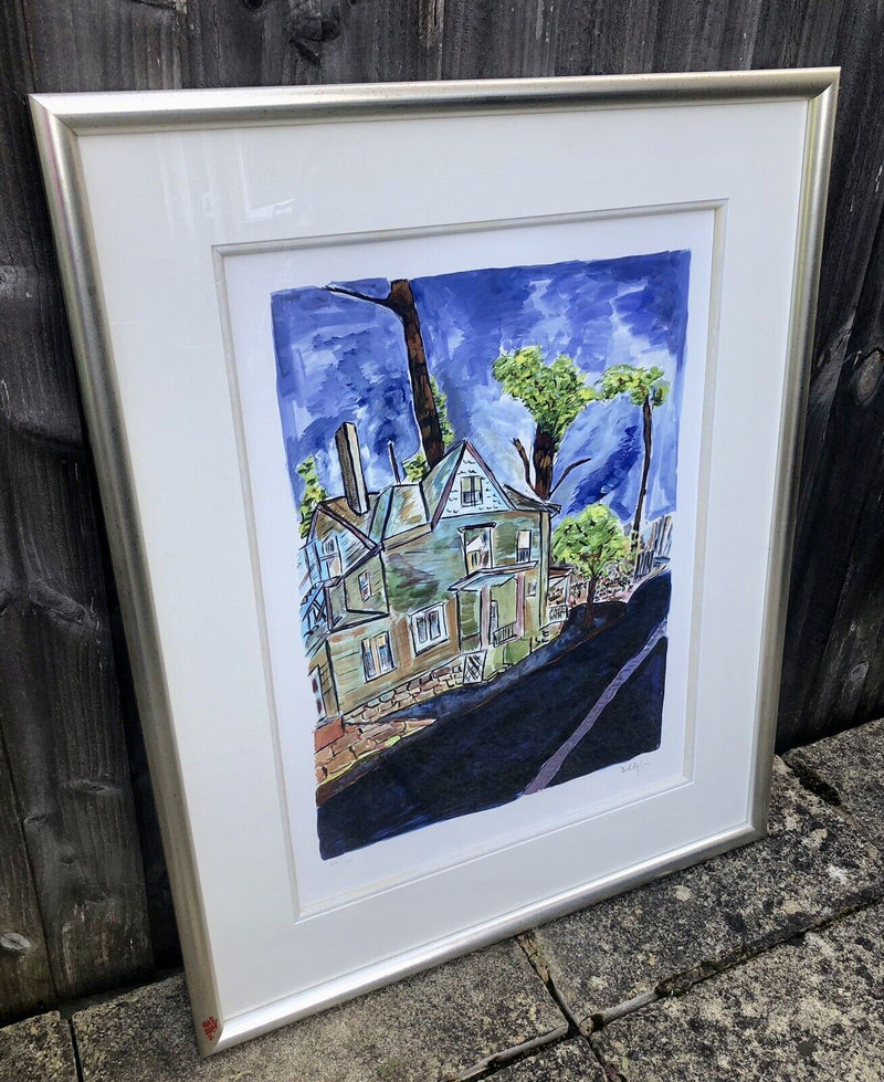 BOB DYLAN 'HOUSE ON UNION STREET' LIMITED EDITION DRAWN BLANK PRINT 2012, SIGNED