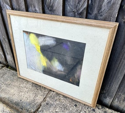 DAVID BLACKBURN, 'EVENING ROAD - KIDDERMINSTER', 1962 ABSTRACT ORIGINAL PASTEL