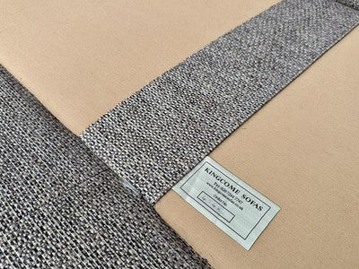KINGCOME 'ANDERSON' LARGE 3-4 SEAT GREY FABRIC CONTEMPORARY SOFA