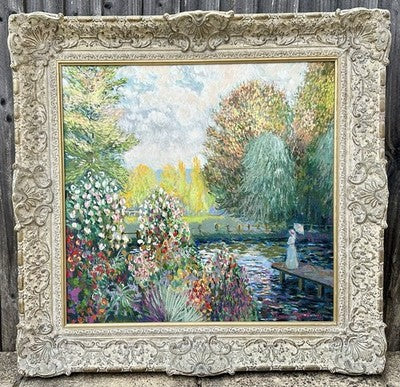 JOHN MYATT, 'PARK AT MONTGERON', CLAUDE MONET LIMITED EDITION PRINT 51/150