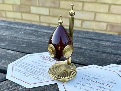 THEO FABERGE 'SUNBURST EGG' ST PETERSBURG COLLECTION LIMITED EDITION 170/250 COA