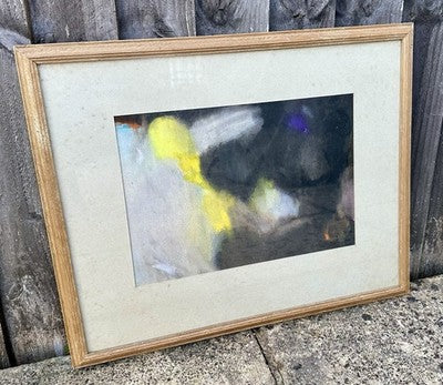 DAVID BLACKBURN, 'EVENING ROAD - KIDDERMINSTER', 1962 ABSTRACT ORIGINAL PASTEL