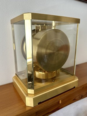 JAEGER LECOULTRE ATMOS BRASS/GLASS 528-8 CALIBRE BRACKET MANTEL CLOCK NO. 331880