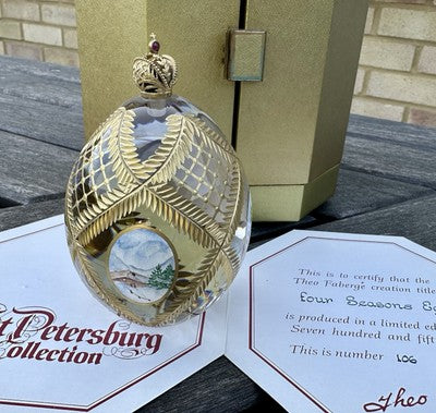 THEO FABERGE 'FOUR SEASONS EGG' ST PETERSBURG COLLECTION LIMITED EDITION 106/750