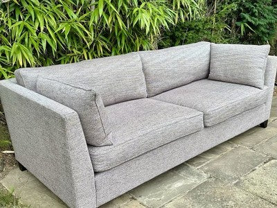 KINGCOME 'ANDERSON' LARGE 3-4 SEAT GREY FABRIC CONTEMPORARY SOFA
