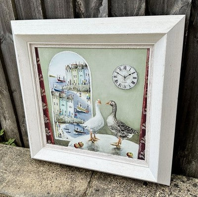 REBECCA LARDNER, 'OUR USUAL TABLE', LIMITED EDITION CANVAS PRINT 76/195 & COA