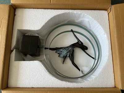 JENNINE PARKER 'ELEVATION' LIMITED EDITION BRONZE DANCER SCULPTURE FIGURE & COA
