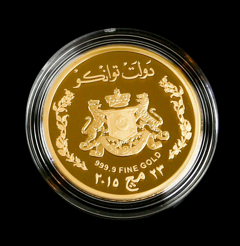 2015 KILANG WANG BANK NEGARA MALAYSIA FINE GOLD PROOF MEDALLION COIN &amp; COA