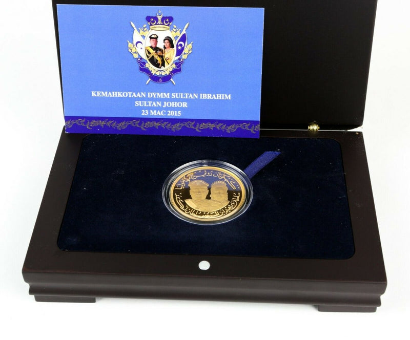 2015 KILANG WANG BANK NEGARA MALAYSIA FINE GOLD PROOF MEDALLION COIN &amp; COA
