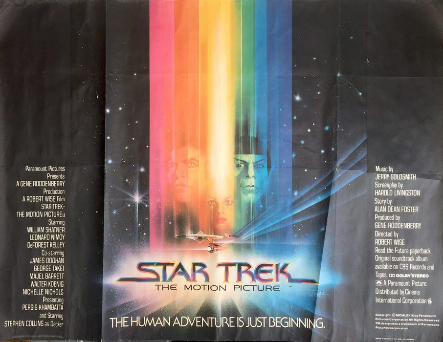 STAR TREK, THE MOTION PICTURE (1979) - ORIGINAL W.E. BERRY BRITISH QUAD FILM POSTER