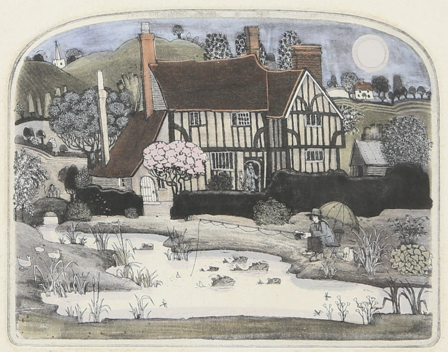 GRAHAM CLARKE, 'WITH PERMISSION', LIMITED EDITION ETCHING PRINT 113/300, SIGNED