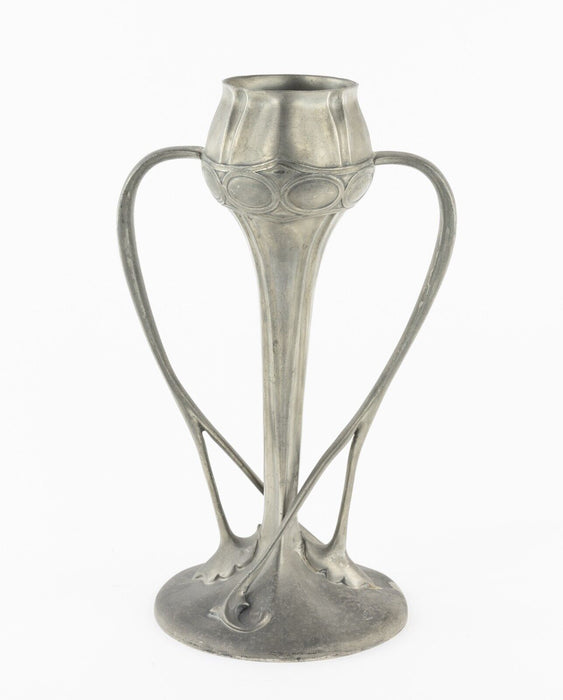 ARCHIBALD KNOX for LIBERTY & Co. - TUDRIC PEWTER TWIN HANDLED TULIP VASE No. 029